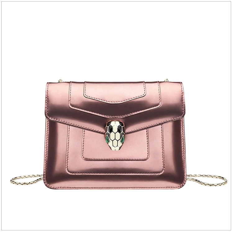 商品[国内直发] BVLGARI|BVLGARI 宝格丽 女士亮粉色小牛皮单肩包斜挎包 284800,价格¥15254,第4张图片详细描述