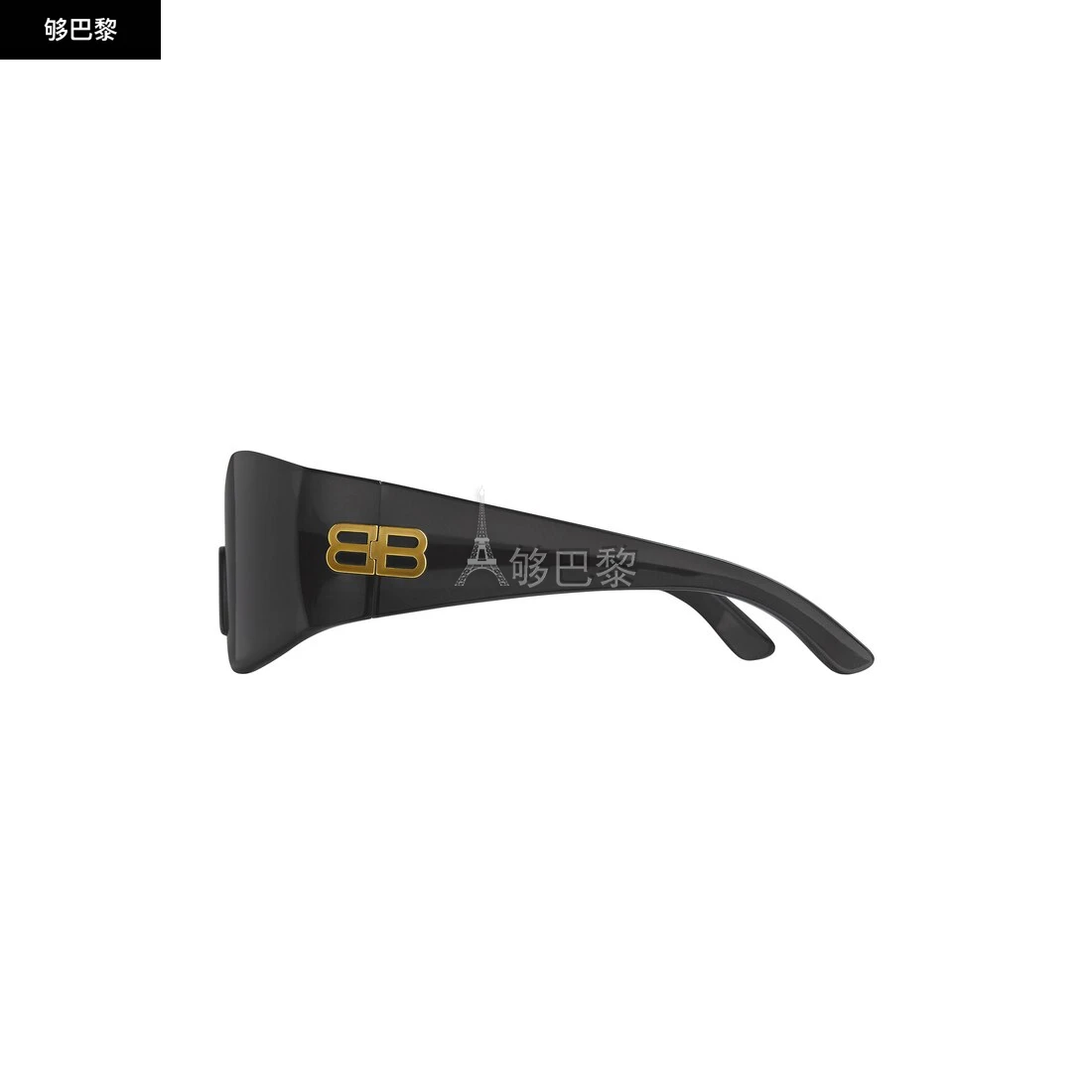 商品Balenciaga|【预售】 巴黎世家 25春夏 男士 太阳眼镜 Hourglass Mask Sunglasses in Black 751439T00031000 ,价格¥5000,第6张图片详细描述