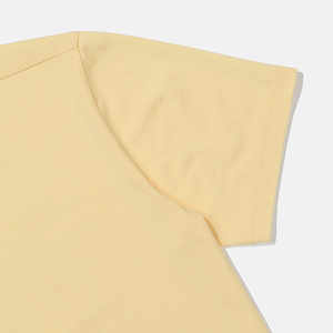 商品DESCENTE|【享贝家】DESCENTE 迪桑特 侧肩小标圆领运动短袖T恤 黄色 SN323UTS71（现采购商品，下单后12天内发货）,价格¥337,第9张图片详细描述
