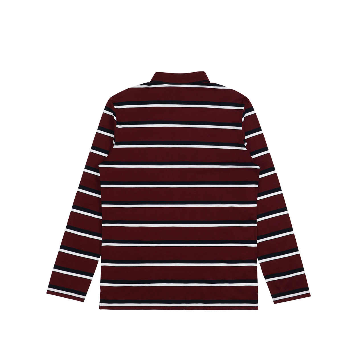 商品Salvatore Ferragamo|SALVATORE FERRAGAMO 男士红白条纹长袖T恤 12-1156-586581,价格¥1866,第5张图片详细描述