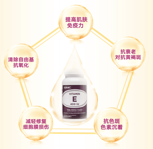 商品GNC|维生素E 400 IU,价格¥68-¥150,第2张图片详细描述