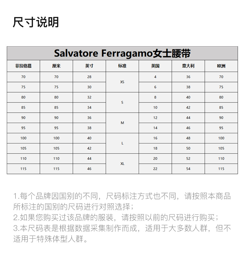 商品Salvatore Ferragamo|Salvatore Ferragamo 菲拉格慕 女士桃红色小牛皮腰带 698660【包装随机,部分无包装盒】,价格¥1842,第5张图片详细描述