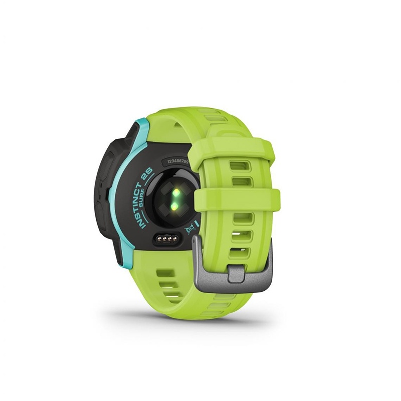 商品Garmin|GARMIN 男女同款蓝色树脂表盘石英机芯绿色硅胶表带混合链接智能手表45MM,价格¥3019,第2张图片详细描述