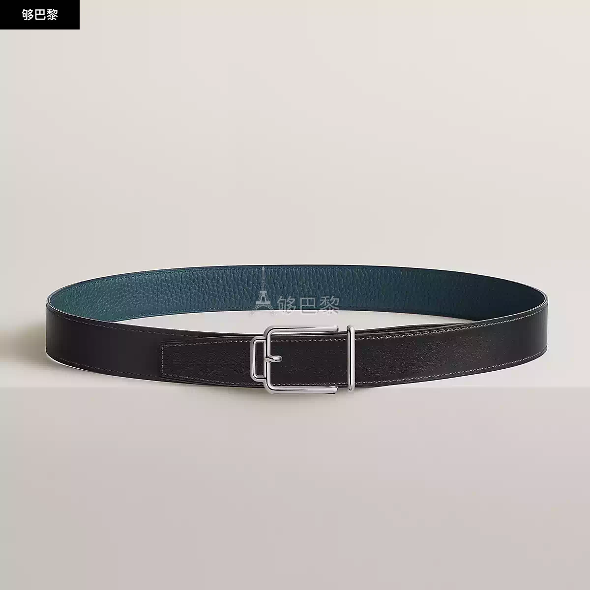 商品Hermes|【预售】 爱马仕 25春夏 男士 腰带 Boucle de ceinture réversible Volte-face & Cuir de ceinture réversible 32 mm H011779UK05 | H073967CAAD ,价格¥8503,第3张图片详细描述
