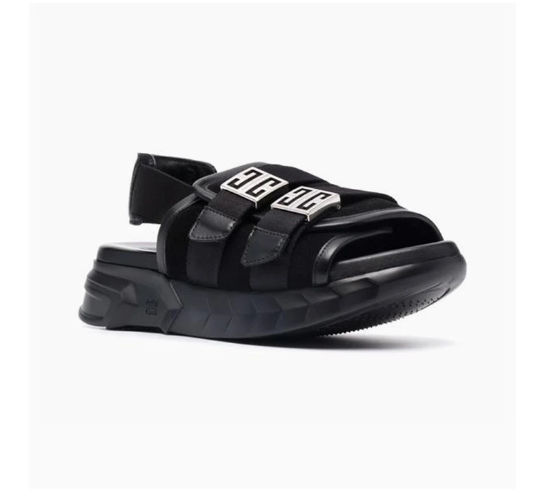 商品[国内直发] Givenchy|GIVENCHY 女士黑色平底凉鞋 BE305SE14B-001,价格¥5394,第5张图片详细描述