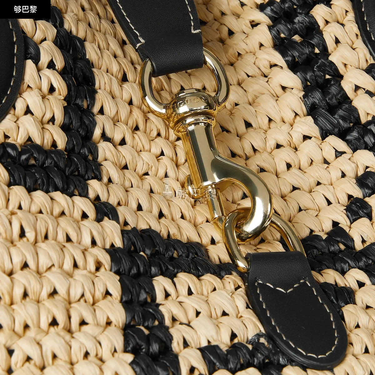 商品Gucci|【预售】 古驰 25春夏 女士 手提包 中号海椰叶效果托特包 818222 9AAGM 8763 ,价格¥24698,第3张图片详细描述