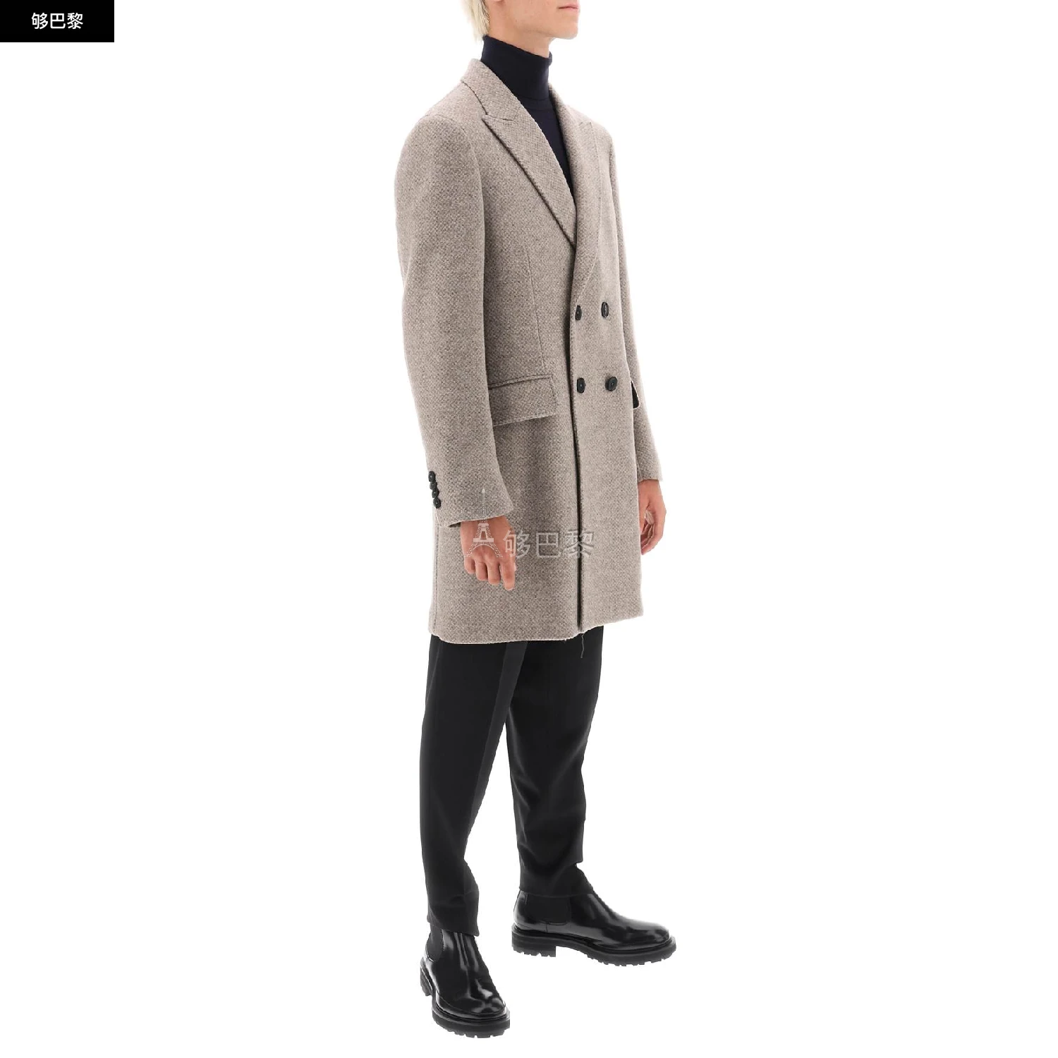 商品Zegna|【特惠3.5折】【预售】 2023秋冬 男士 大衣 夹克 2322924  689729A64DG4G0NGMU ,价格¥6658,第4张图片详细描述