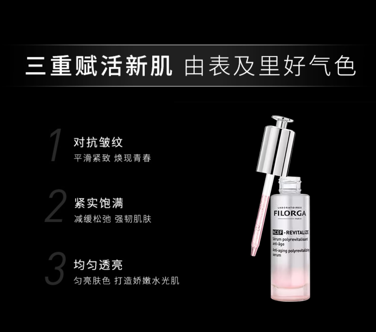 商品Filorga|菲洛嘉FILORGA 新肌赋活「水光」精华30ML,价格¥512,第3张图片详细描述