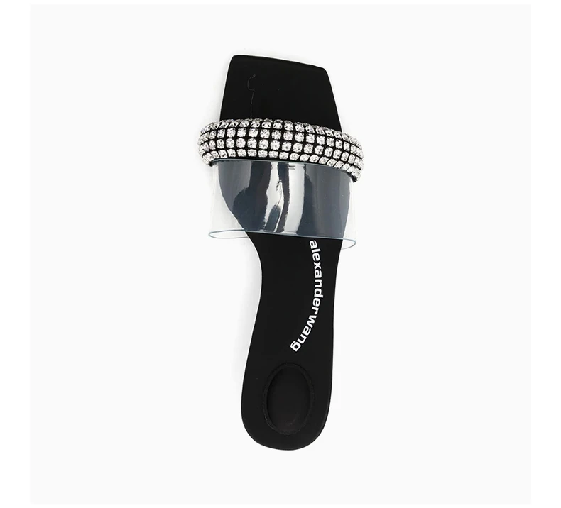 商品Alexander Wang|ALEXANDER WANG 女透明色女士露趾高跟拖鞋 30421S001-001,价格¥2931,第6张图片详细描述