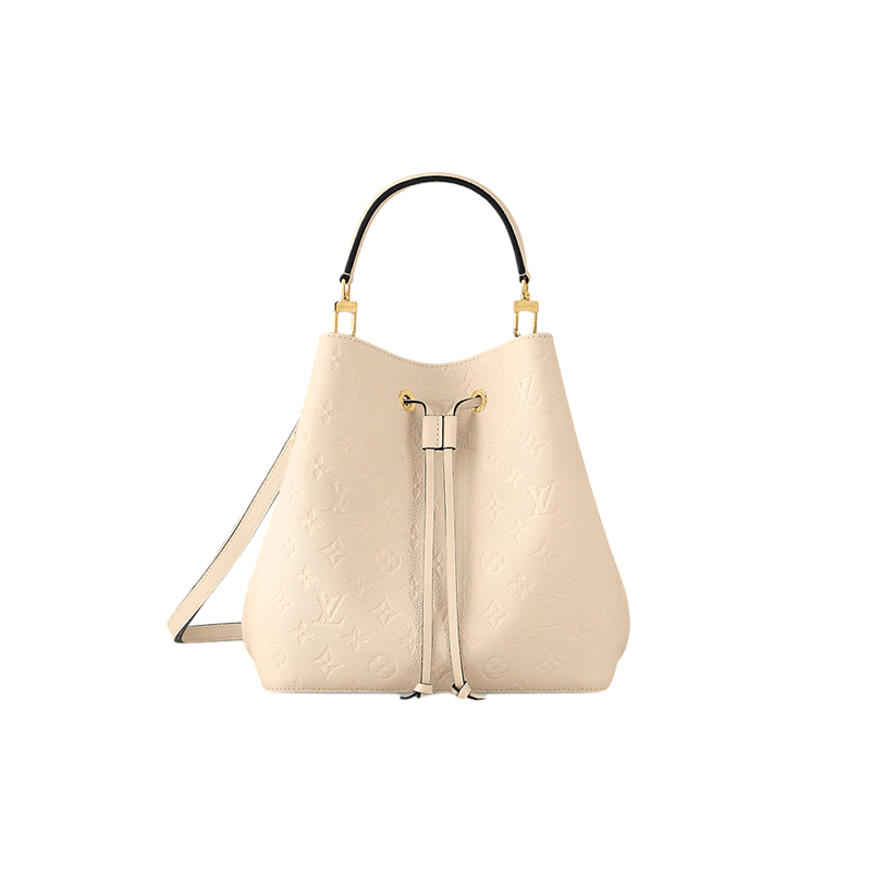 商品Louis Vuitton|路易威登 NéoNoé女士中号奶油米色压花粒面牛皮配可拆卸肩带单肩斜跨手提水桶包 M46526,价格¥20185,第4张图片详细描述
