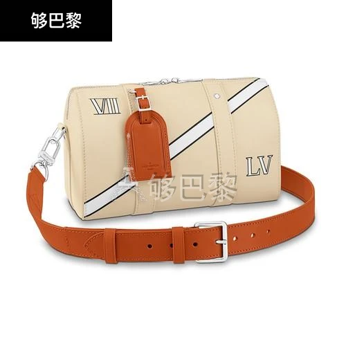 商品Louis Vuitton|包邮包税【预售7天发货】 LV路易威登 男士 旅行包 City Keepall 手袋  M59670/BEIGE LVU86Z4UBEI,价格¥18550,第2张图片详细描述