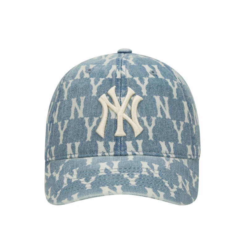 商品MLB|【享贝家】ZY-（预售款）MLB 复古老花刺绣LOGO棒球帽 鸭舌帽 男女同款 蓝色 32CPDM111-50U,价格¥162,第3张图片详细描述
