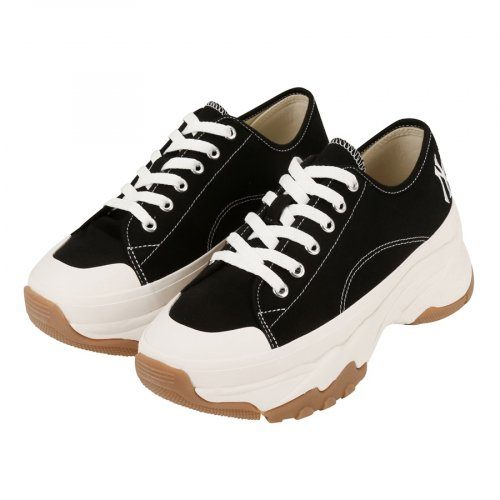 商品MLB|【享贝家】MLB Chunky High Low New York Yanker 低帮帆布鞋 黑 男女同款（预售款，10天发货）32SHU2-111-7-50L,价格¥306,第7张图片详细描述