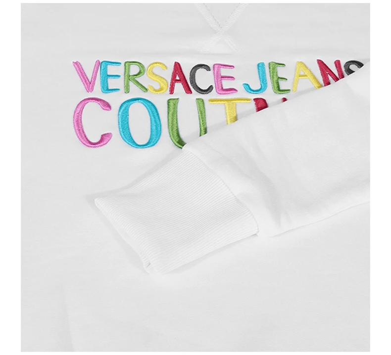 商品[国内直发] Versace|VERSACE JEANS COUTURE 白色女士卫衣/帽衫 B6HVB70G-30325-003,价格¥1434,第6张图片详细描述