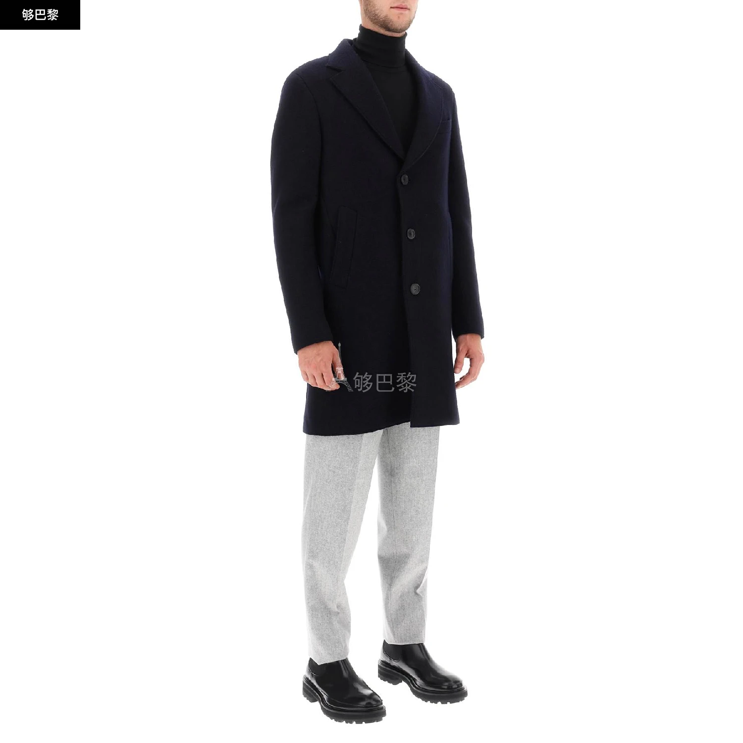 商品Zegna|【特惠3.5折】【预售】 2023秋冬 男士 大衣 夹克 2270646  697708A64DSGG0NB ,价格¥6230,第4张图片详细描述