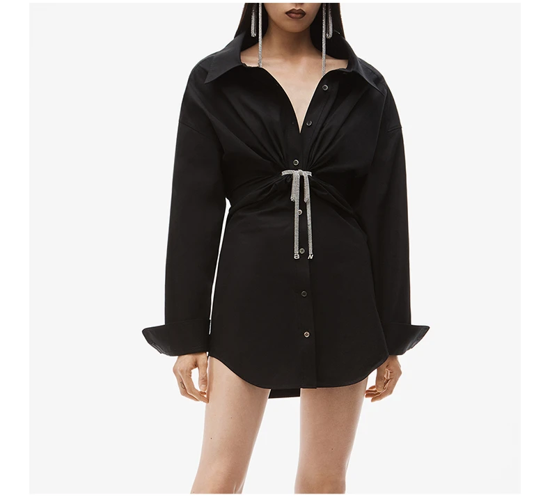 商品[国内直发] Alexander Wang|ALEXANDER WANG 黑色女士连衣裙 1WC1236209-001,价格¥6823,第5张图片详细描述