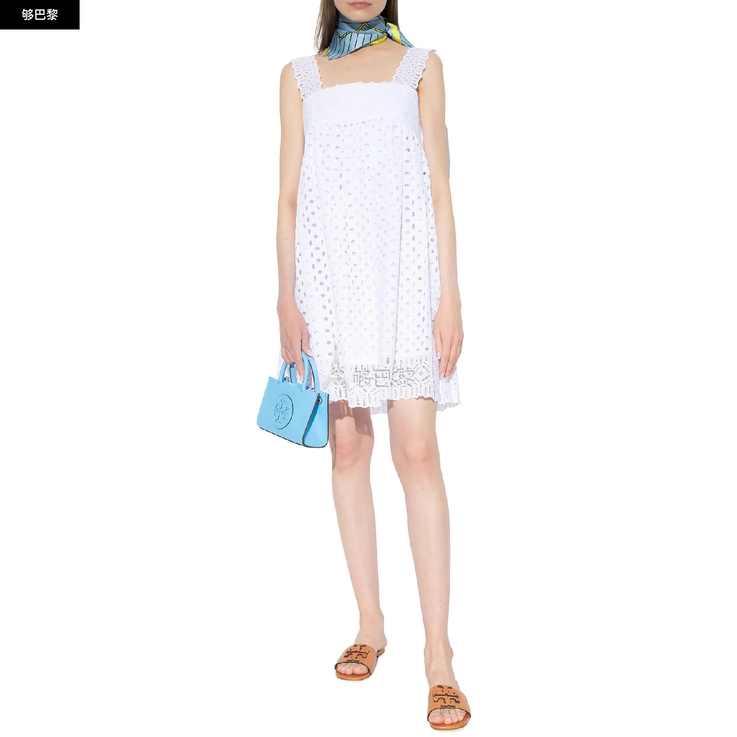 商品Tory Burch|【预售】 女士 连衣裙 镂空连衣裙  TORF92CCWHT,价格¥4481,第6张图片详细描述