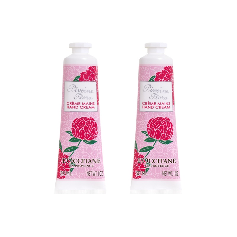 商品L'Occitane|L'occitane欧舒丹 芍药花香润手霜 护手霜30ml*2/75ml,价格¥169,第2张图片详细描述