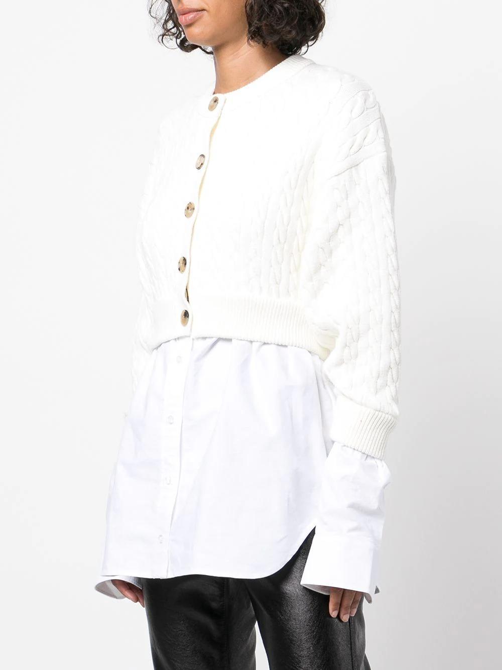 商品Alexander Wang|ALEXANDER WANG 白色女士衬衫 4KC3213020-283,价格¥2885,第6张图片详细描述