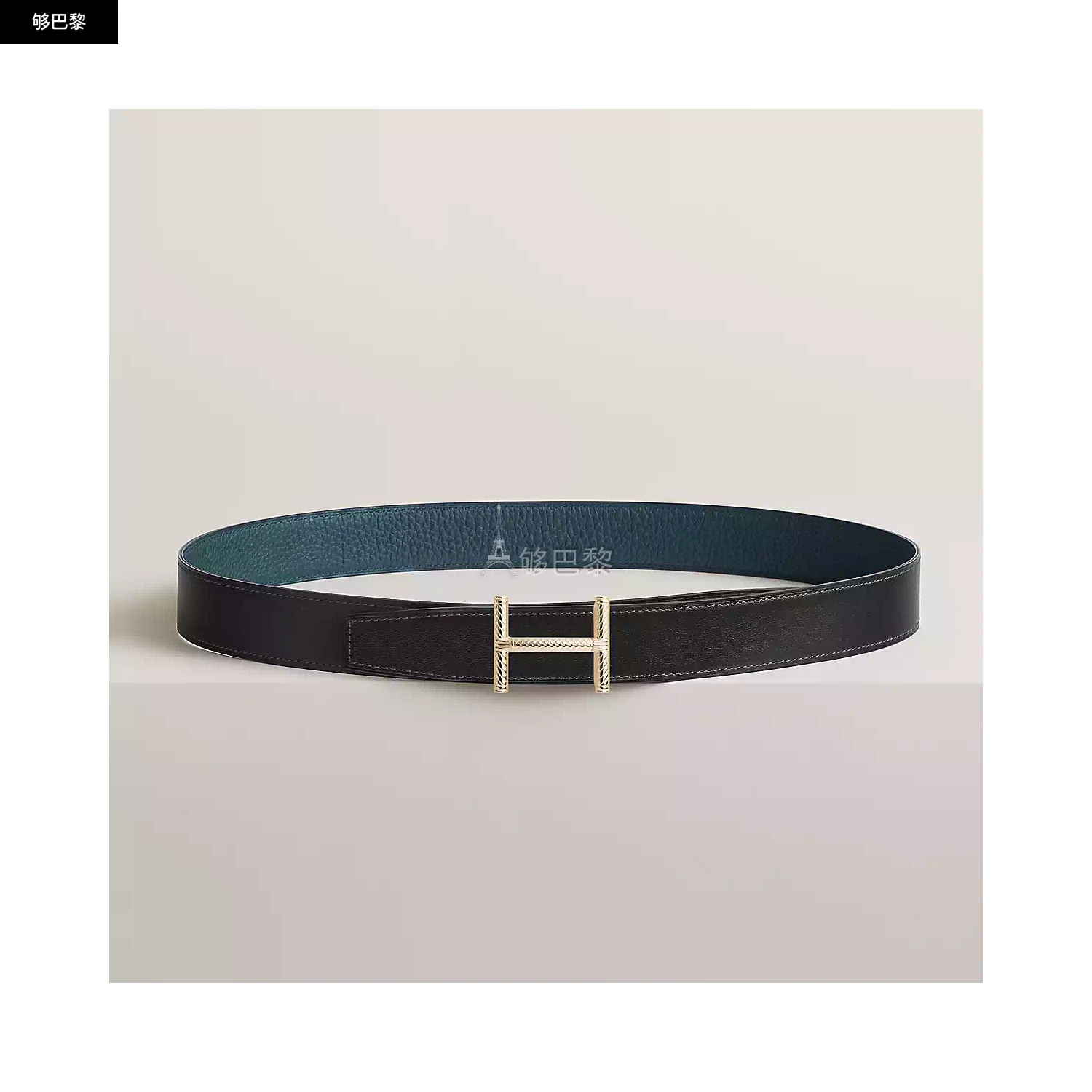 商品Hermes|【预售】 爱马仕 25春夏 男士 腰带 Boucle de ceinture Hisséo & Cuir de ceinture réversible 32 mm H011772UP82 | H073967CAAD ,价格¥8236,第2张图片详细描述