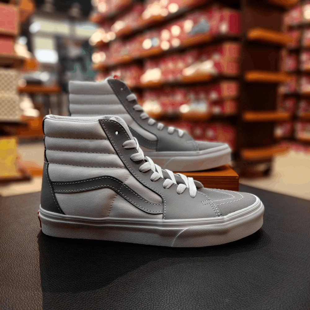 商品Vans|【韩国直邮|包邮包税】万斯 Sk8-Hi #Classic Sport #男女通用鞋 # frost gray/true white (VN0A5JMJA51),价格¥396,第1张图片详细描述