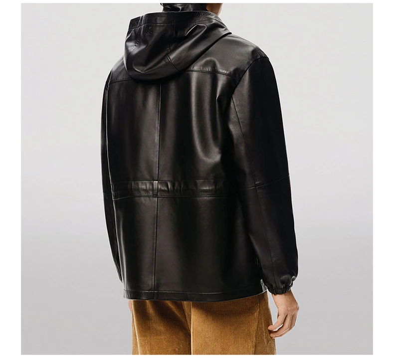 商品[国内直发] Loewe|LOEWE 男士纳帕蓝/黑色徒步连帽夹克  H526Y18L33-5938,价格¥20573,第6张图片详细描述