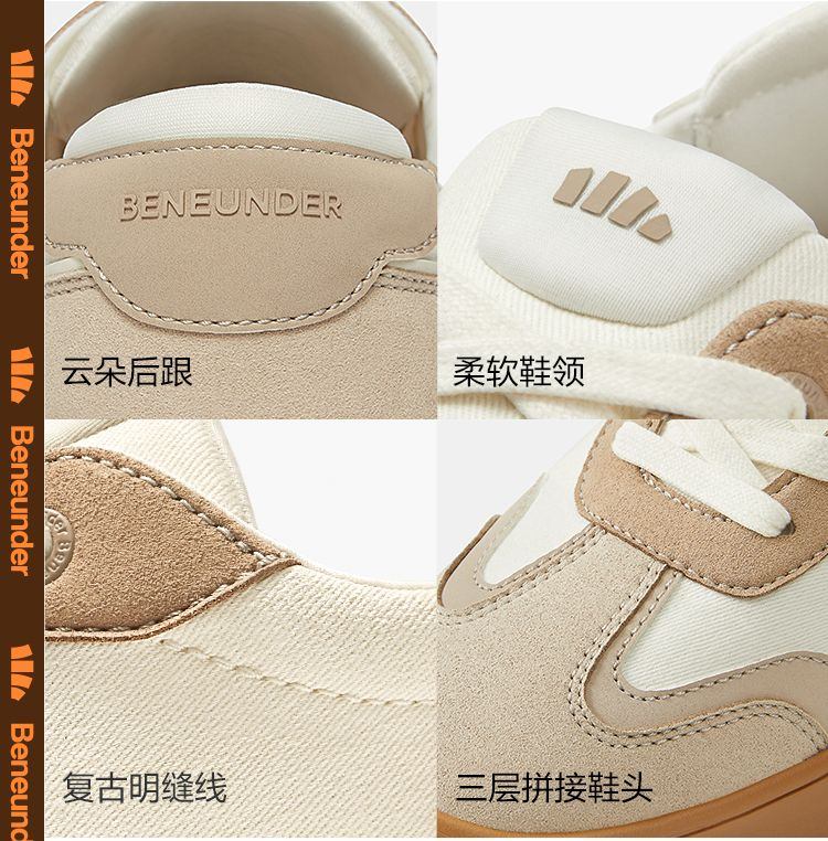 商品[国内直发] Beneunder|蕉下德训鞋女帆布鞋复古百搭舒适透气板鞋22春夏新款运动休闲鞋子,价格¥316,第20张图片详细描述