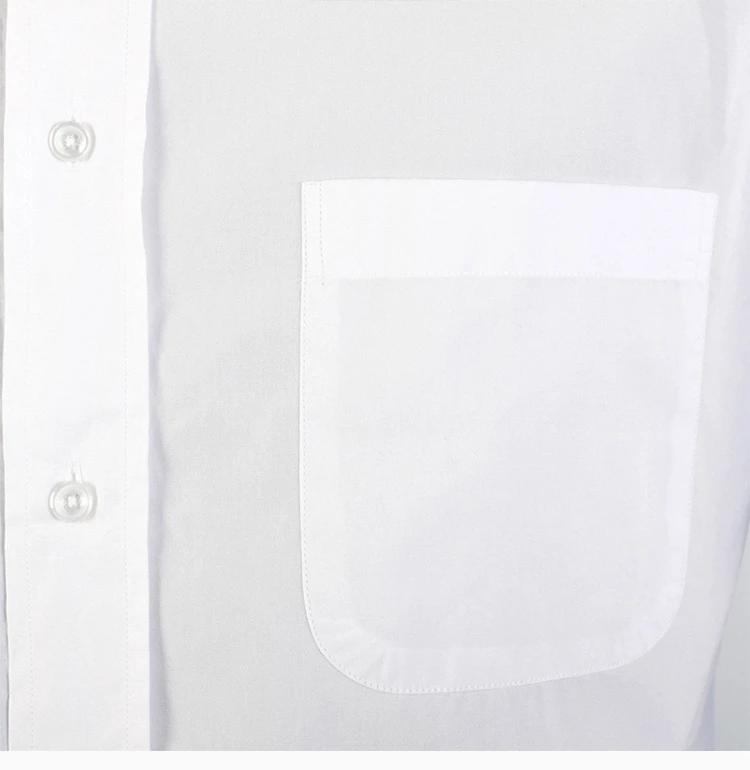 商品Thom Browne|Thom Browne 男士白色经典条纹门襟衬衫 MWL203A-03113-100,价格¥1771,第6张图片详细描述