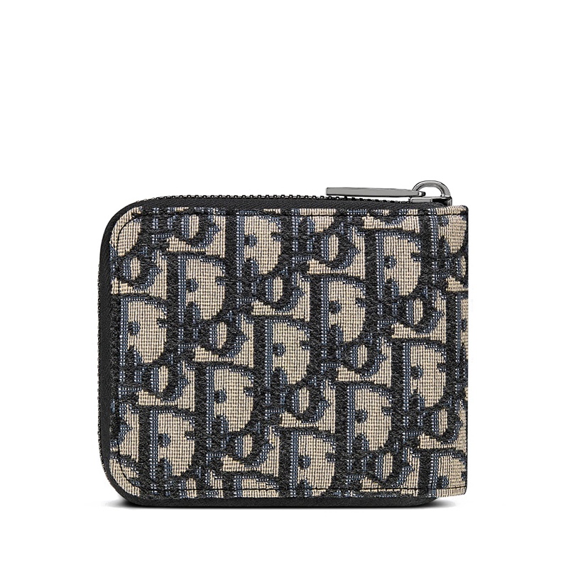 商品Dior|DIOR/迪奥 秋冬新款 男士老花帆布拉链钱包2ESBC092YSE_H05E,价格¥4472,第4张图片详细描述