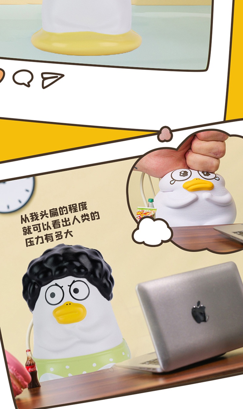 商品[国内直发] YeeCollene|小刘鸭慢回弹解压玩具捏捏乐正版发泄玩具桌面办公摆件可爱,价格¥133,第3张图片详细描述