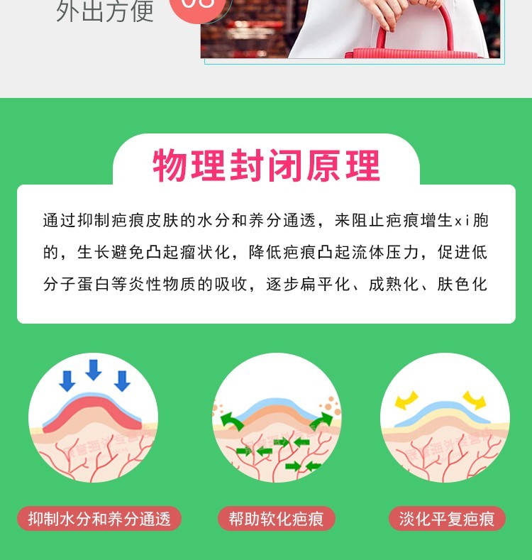 商品Mepiform|瑞典进口美皮护Mepiform增生硅凝胶祛疤贴5*7.5cm,价格¥124,第6张图片详细描述