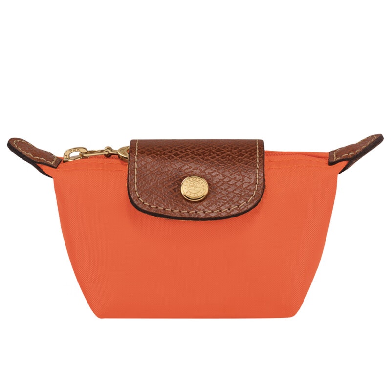 商品Longchamp|LONGCHAMP/珑骧 女色帆布金色五金按扣拉链开合钱包,价格¥398,第10张图片详细描述