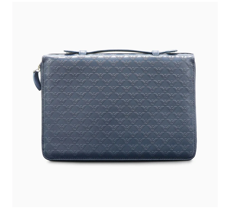 商品[国内直发] Emporio Armani|EMPORIO ARMANI 灰色男士手拿包 Y4R015-YC043-80482,价格¥2306,第6张图片详细描述
