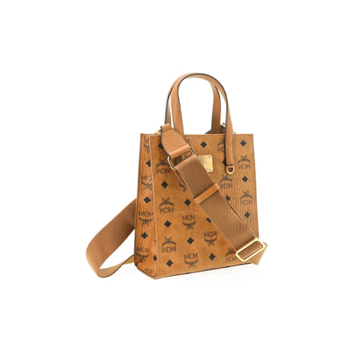 商品[国内直发] MCM|MCM女包奢侈品 中性Visetos Klassik干邑色人造革迷你手提单肩斜挎包礼物送女友MMTAAKC02CO001,价格¥2393,第6张图片详细描述