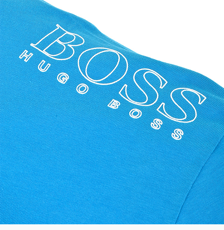 商品Hugo Boss|Hugo Boss 雨果博斯 男士短袖T恤蓝色 TEE-50399333-431,价格¥391,第10张图片详细描述