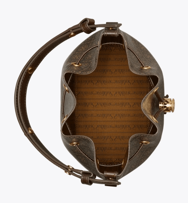 商品Tory Burch|【预售7月底左右发货】TB汤丽柏琦T MONOGRAM中号水桶包女包新款（香港仓发货）,价格¥3039,第42张图片详细描述