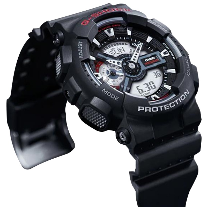 商品[国内直发] Casio|卡西欧（CASIO）手表g-shock黑金多功能防震防水运动节日礼物送男友男表 GA-110-1A-黑色-GA-110-1A,价格¥1009,第5张图片详细描述