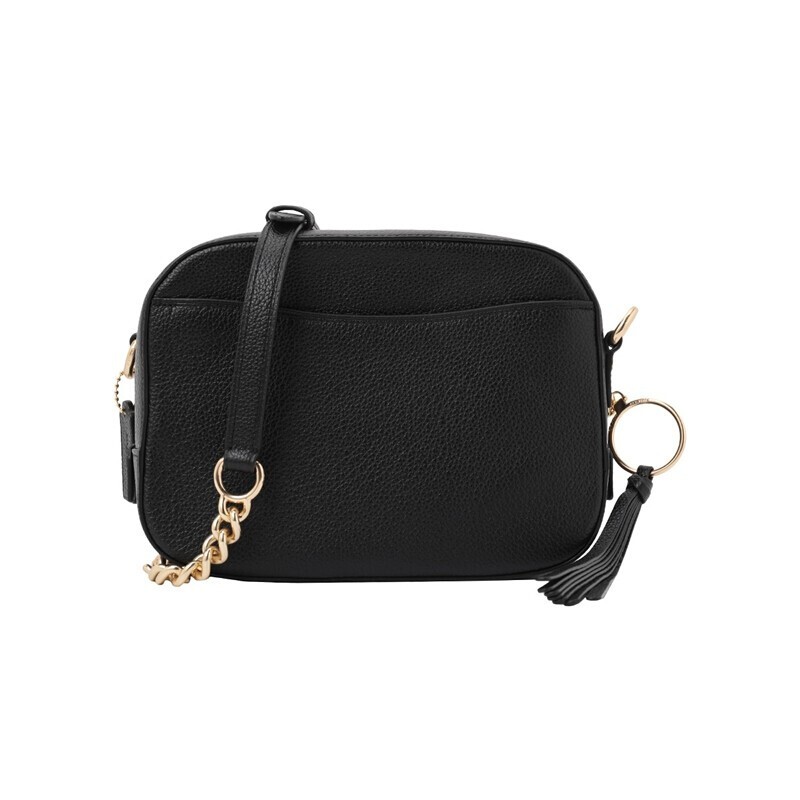 商品[国内直发] Coach|COACH相机包蔻驰 奢侈品 女士专柜款黑色皮革相机包单肩斜挎包礼物送女友29411 LIBLK,价格¥664,第5张图片详细描述