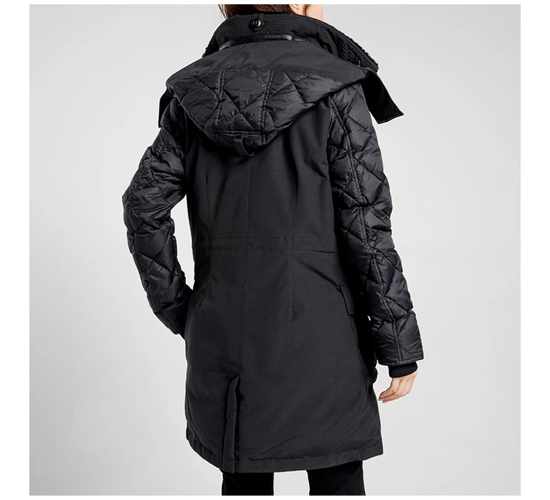 商品[国内直发] Canada Goose|CANADA GOOSE 黑色女士羽绒服 3205LB-61,价格¥3249,第6张图片详细描述