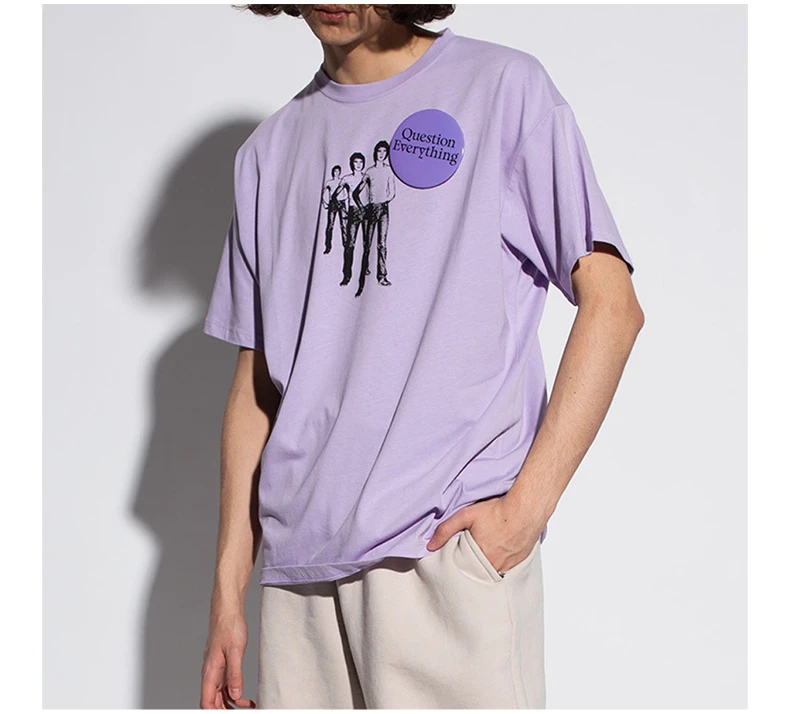 商品RAF SIMONS|RAF SIMONS 男紫色男士T恤 211M122-0053,价格¥1544,第5张图片详细描述