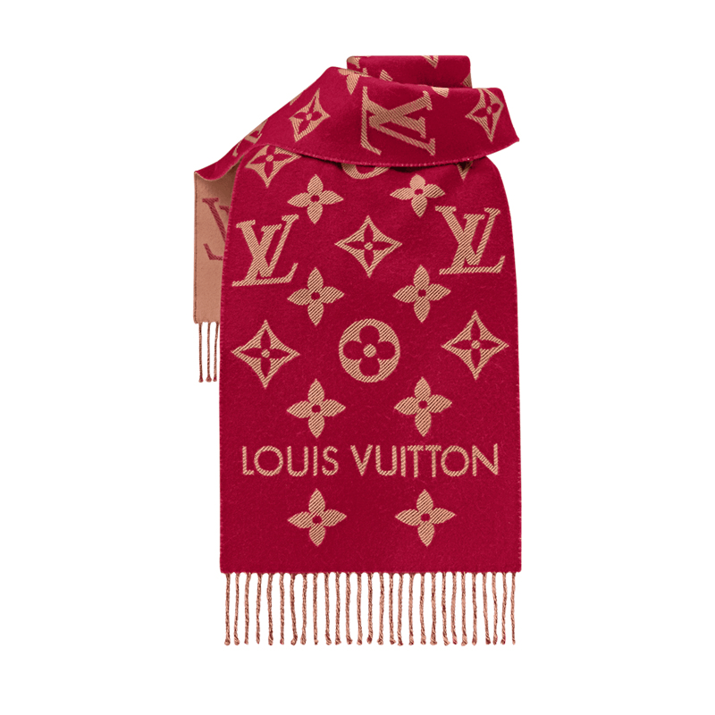 商品Louis Vuitton|【预售十天】路易威登 23新款ESSENTIAL女士提花羊毛围巾（两色可选）,价格¥4608,第4张图片详细描述