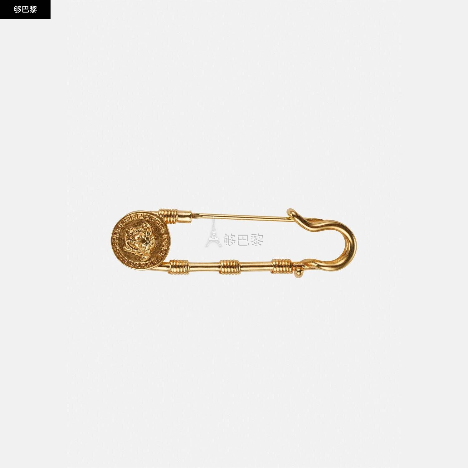 商品Versace|【预售】 范思哲 24秋冬 女士 胸针 SAFETY PIN TRIBUTE胸针 DG6H149-DJMT_KOT,价格¥1990,第2张图片详细描述