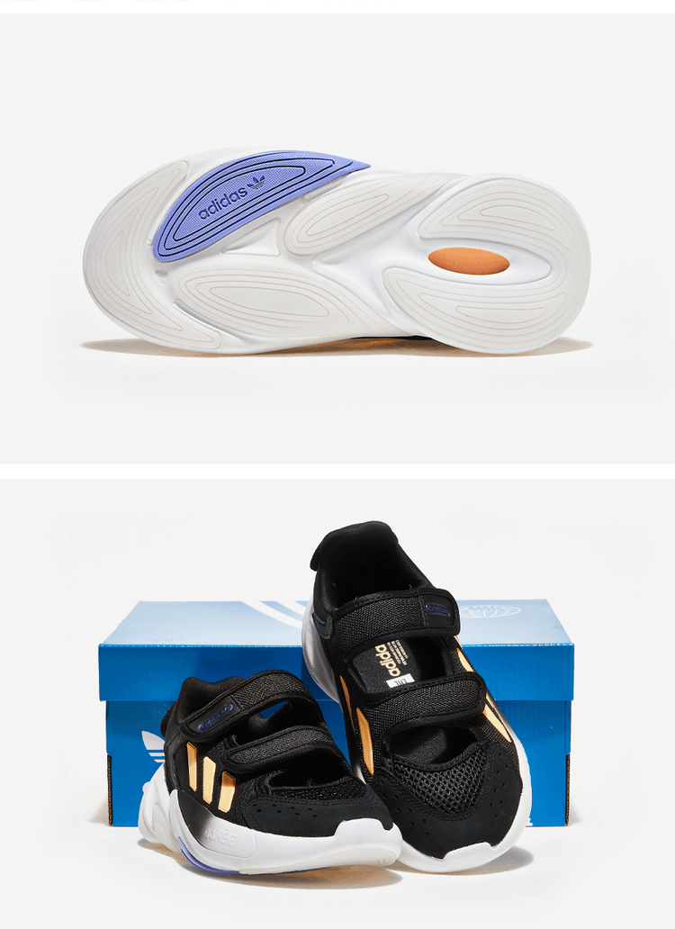 商品Adidas|【Brilliant|包邮包税】阿迪达斯 OZELIA STRAP W 女生  凉鞋 沙滩鞋 运动凉鞋 拖鞋  GZ6241 CBLACK/ACIORA/FTWWHT,价格¥318,第5张图片详细描述