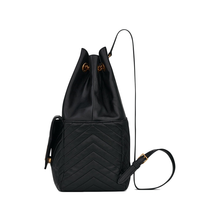 商品Yves Saint Laurent|SAINT LAURENT PARIS/圣罗兰 YSL JOE系列 女士黑色羊皮革双肩包,价格¥16760,第3张图片详细描述