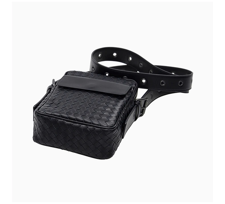 商品[国内直发] Bottega Veneta|BOTTEGA VENETA 黑色中性斜挎包 163313-V4651-1000,价格¥14984,第6张图片详细描述