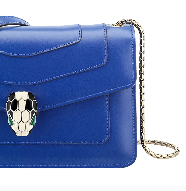 商品[国内直发] BVLGARI|BVLGARI 宝格丽 蓝色 女士挎包 287019,价格¥16606,第8张图片详细描述