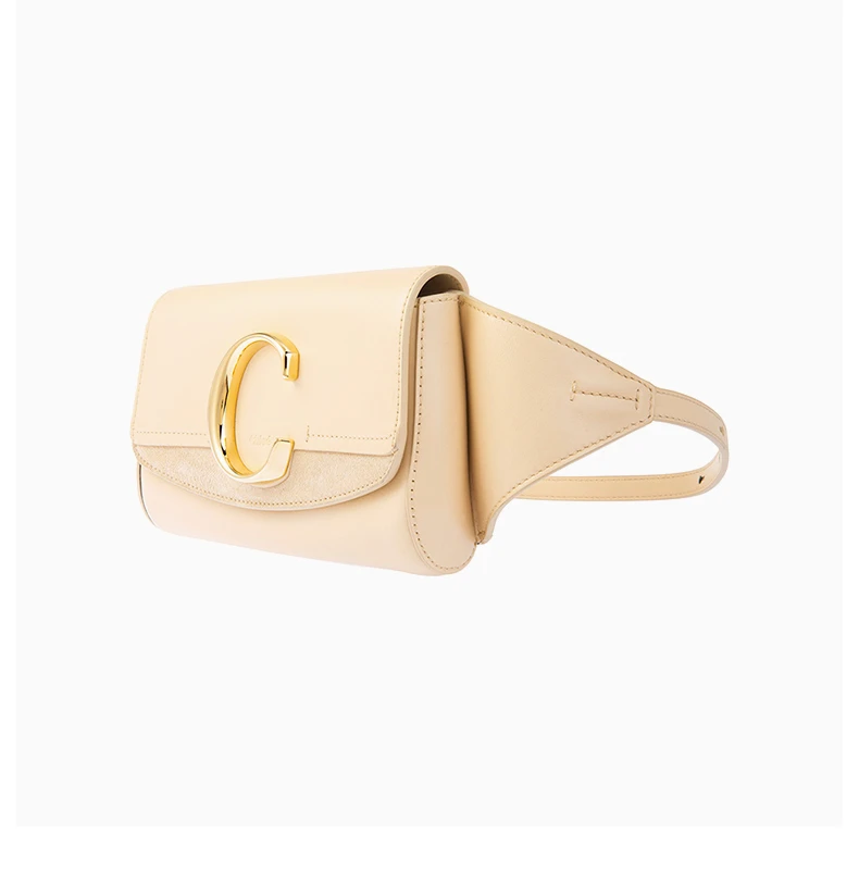 商品[国内直发] Chloé|Chloe' 蔻依 米色女士腰包 C19US195-A37-290,价格¥3968,第4张图片详细描述