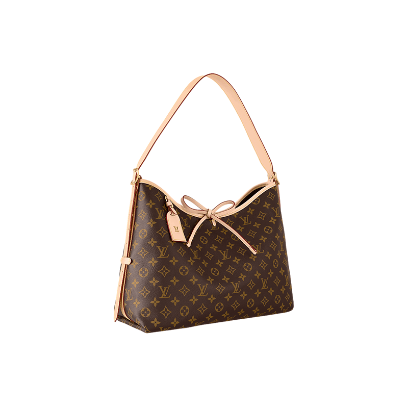 商品Louis Vuitton|路易威登 CarryAll女士中号老花交织字母帆布配皮单肩包 M46197,价格¥18248,第4张图片详细描述