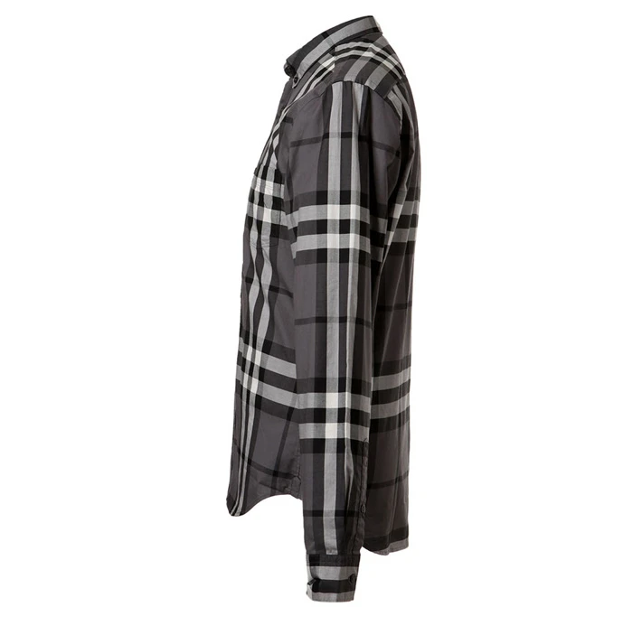 商品Burberry|Burberry 博柏利 男装炭灰色长袖棉质衬衫3819289,价格¥1294,第16张图片详细描述