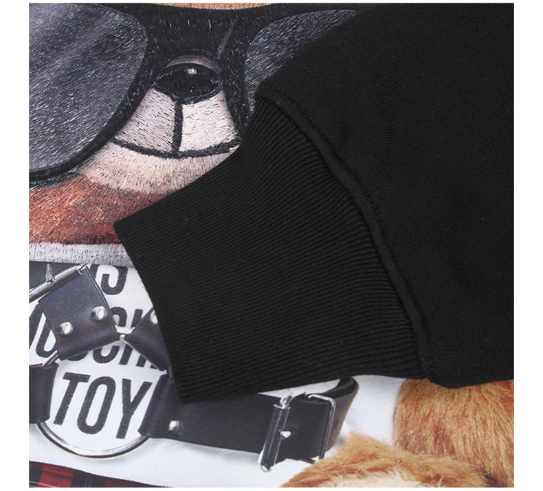 商品[国内直发] Moschino|MOSCHINO 黑色女士卫衣/帽衫 EV1713-5527-3555,价格¥1082,第7张图片详细描述